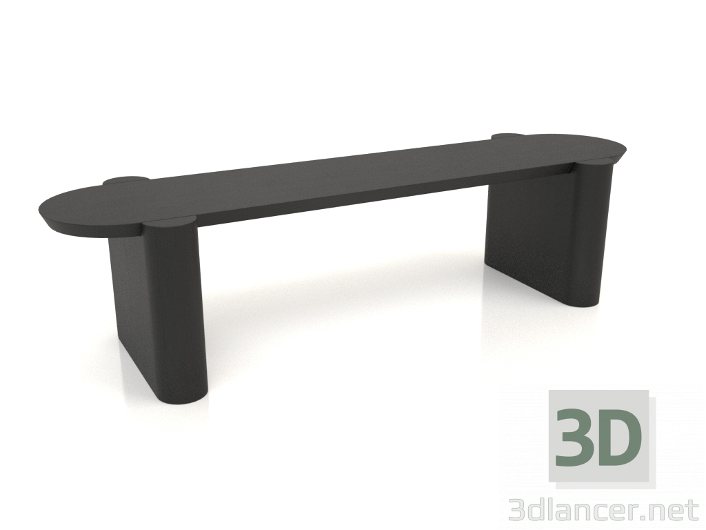 Modelo 3d Banco BK 03 (1400x400x350, madeira preta) - preview