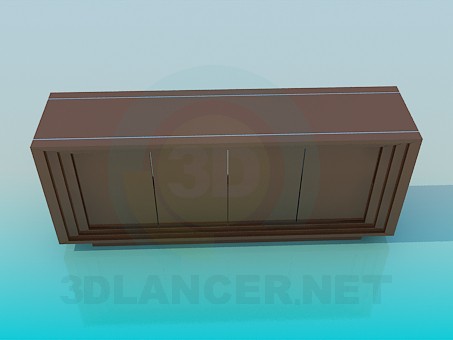 3d model Gabinete del zapato - vista previa