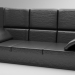 Sofa de cuero 3D modelo Compro - render