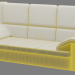 Sofa de cuero 3D modelo Compro - render