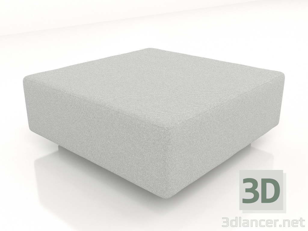 modello 3D Divano modulo-pouf (8cm) - anteprima