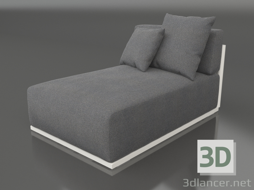 3d model Sofa module section 5 (Agate gray) - preview