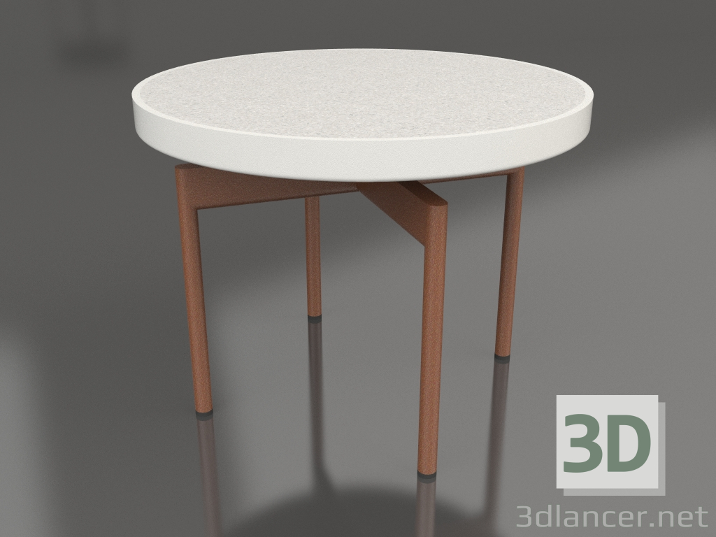 3d модель Стол журнальный круглый Ø60 (Agate grey, DEKTON Sirocco) – превью