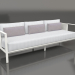 3d model 3-seater sofa (Agate gray) - preview