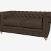 3D modeli Çift kişilik yatak kanepe 77 '' CLUB SOFA (dark) - önizleme