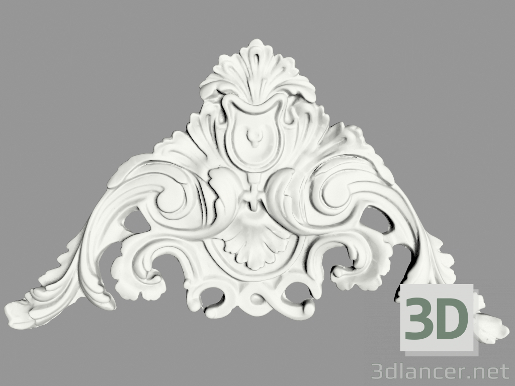 Modelo 3d Ângulo decorativo (MDU59) - preview