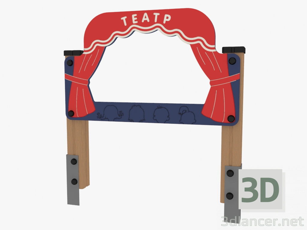 3d model Panel de juego del teatro (4023) - vista previa