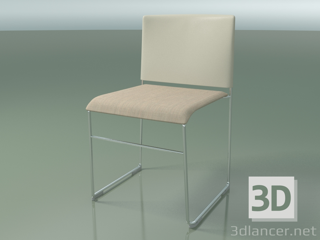 3D modeli İstiflenebilir sandalye 6601 (koltuk döşemesi, polipropilen Fildişi, CRO) - önizleme