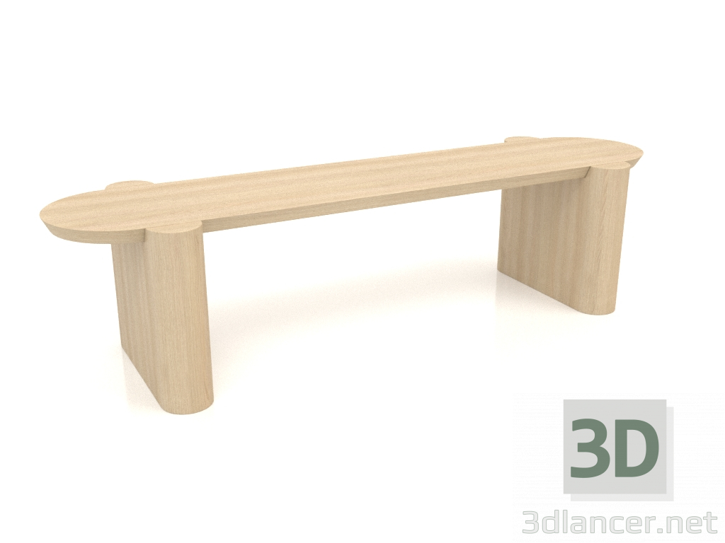 Modelo 3d Banco BK 03 (1400x400x350, madeira branca) - preview