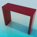 3d model The narrow high table - preview