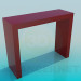 3d model The narrow high table - preview