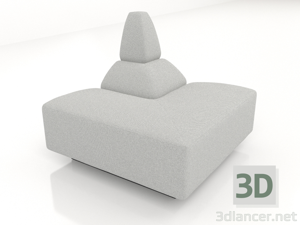 3D modeli Kanepe modülü (dış köşe, 8 cm) - önizleme