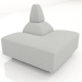 3d model Sofa module (external corner, 8 cm) - preview