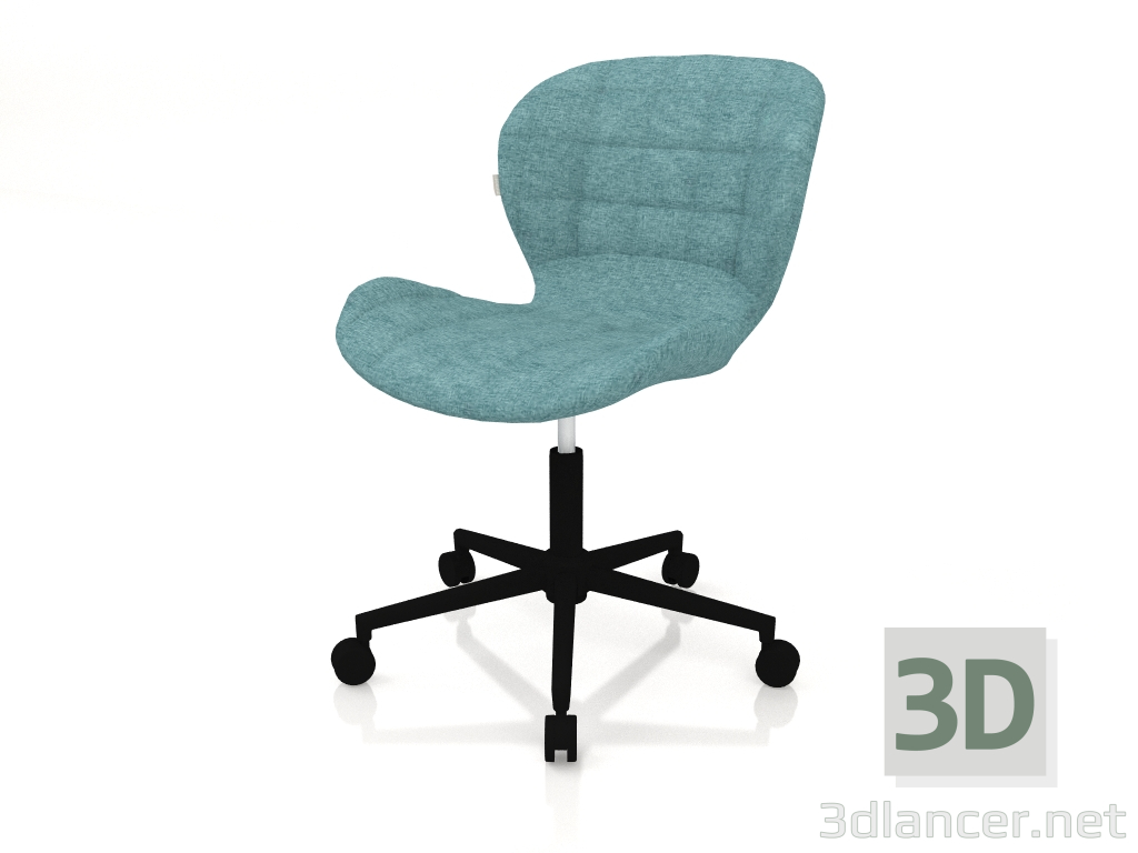 3d model Silla de oficina OMG (Negro-Azul) - vista previa