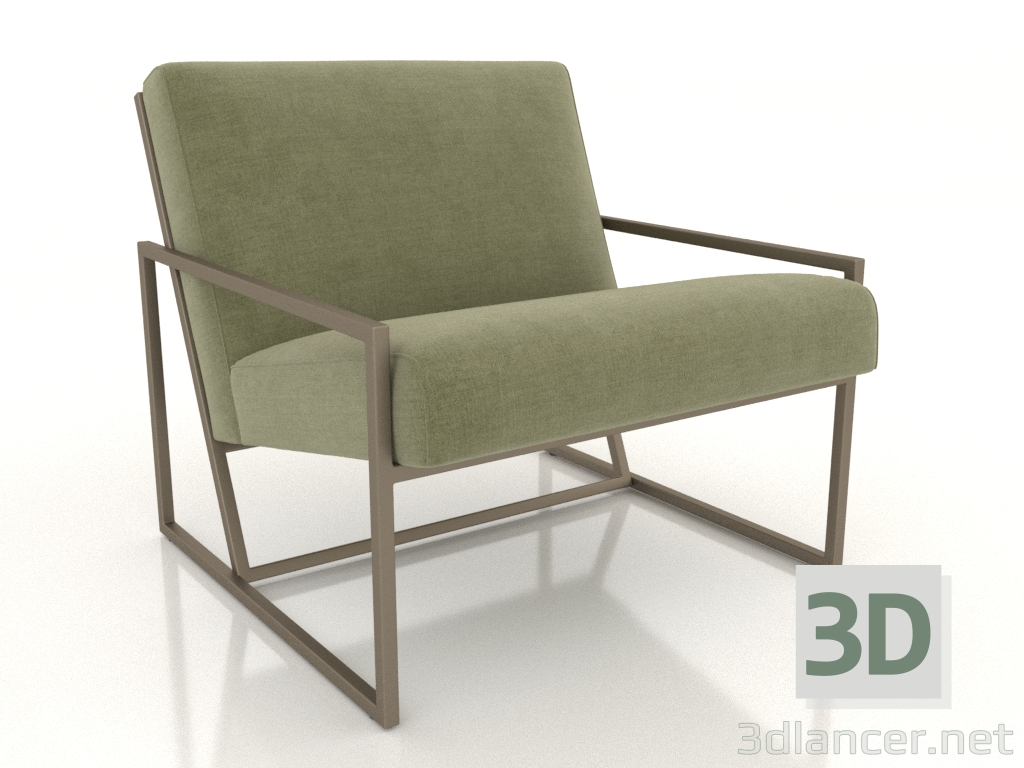 3d model Sillón de diseño para salón Marsden - vista previa