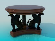 Table basse avec griffins