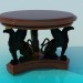 modèle 3D Table basse avec griffins - preview