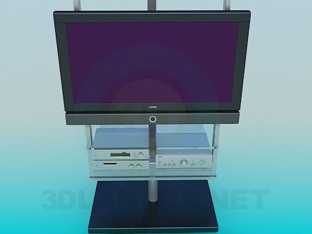 3D Modell TV mit einem tuner - Vorschau