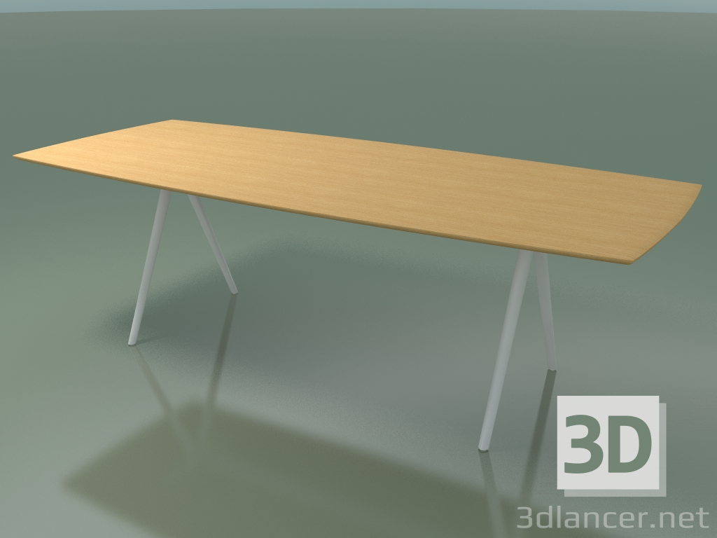 3d model Mesa en forma de jabón 5421 (H 74 - 100x240 cm, patas 180 °, chapa de roble natural L22, V12) - vista previa