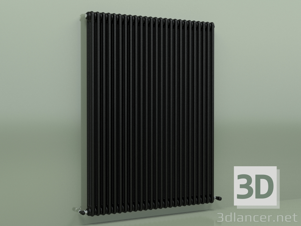 3d model Radiador TESI 3 (H 1500 25EL, Negro - RAL 9005) - vista previa