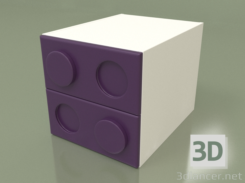 3d model Children's bedside table (Ametist) - preview