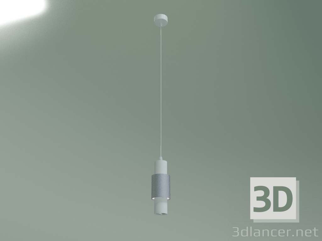 Modelo 3d Lâmpada LED pendente Bento 50204-1 (branco-prata fosco) - preview