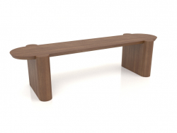 Banc BK 03 (1400x400x350, bois brun clair)