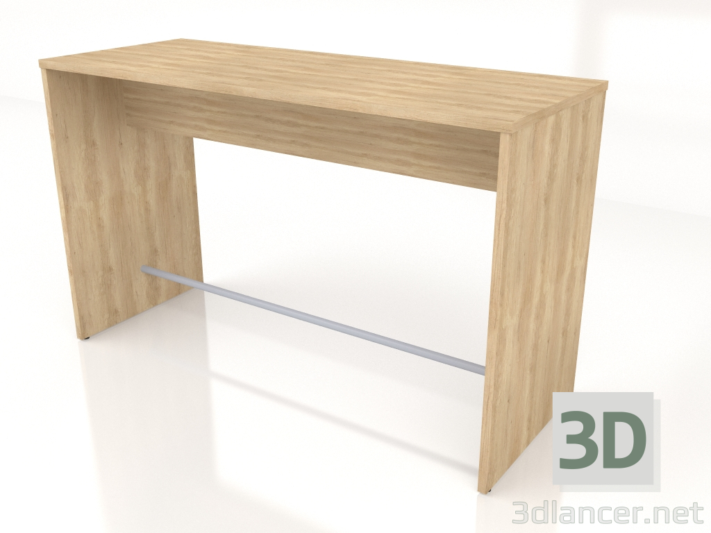 modello 3D Tavolo alto Ogi Alto PSW78 (1800x700) - anteprima