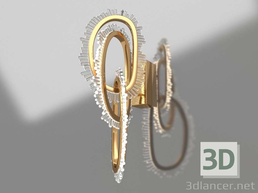 3d model Lámpara Sen Cristal latón (07607-3.36) - vista previa