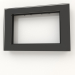 3d model Frame for double outlet Favorit (black, glass) - preview