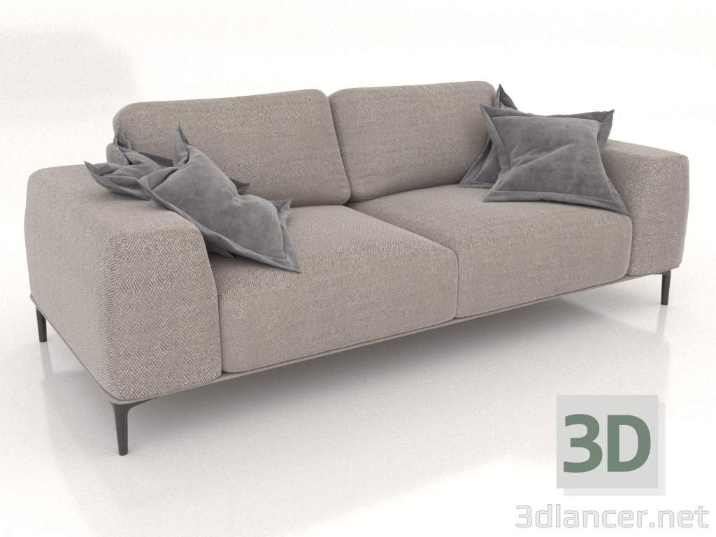 3D Modell Gerades zweiteiliges Sofa CLOUD (Polstervariante 1) - Vorschau