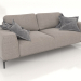 3d model CLOUD straight two-section sofa (upholstery option 1) - preview