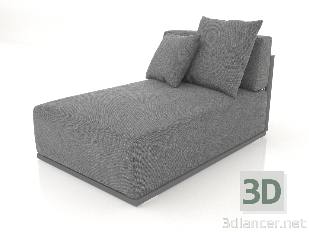 3d model Section 5 sofa module (Anthracite) - preview