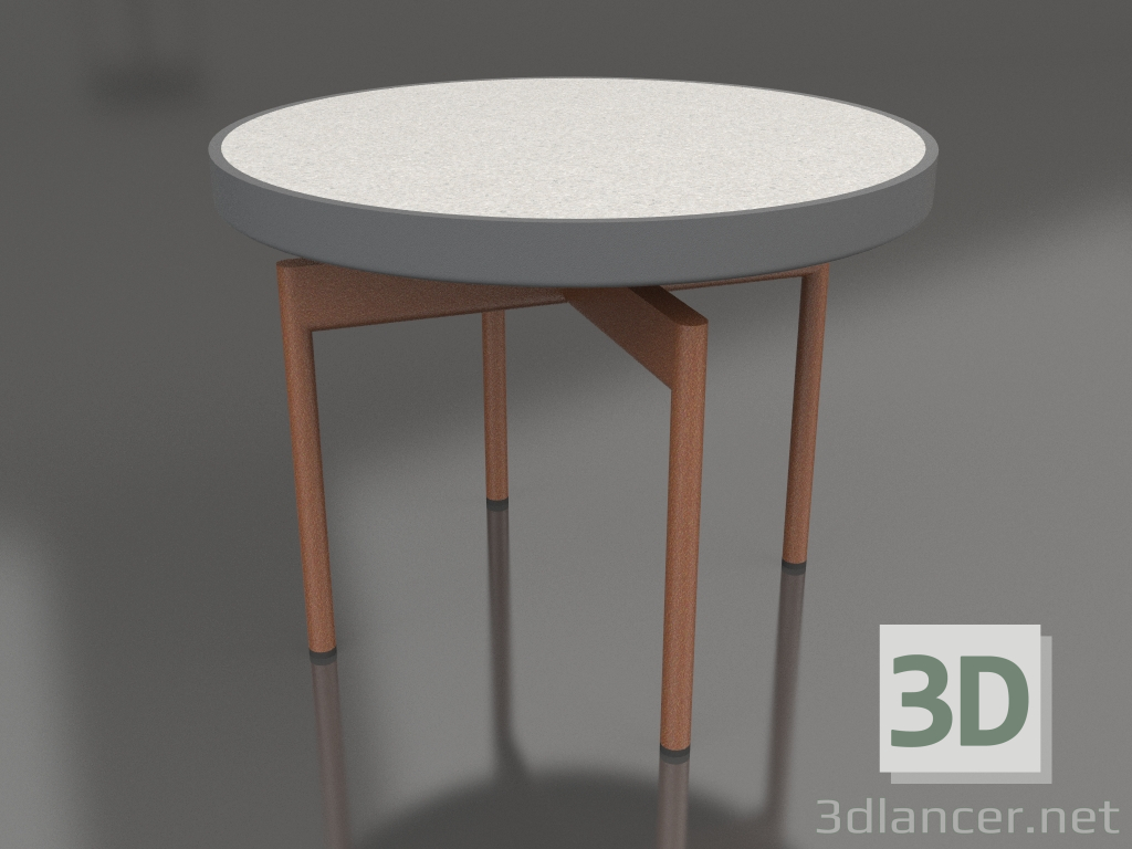 3D modeli Yuvarlak sehpa Ø60 (Antrasit, DEKTON Sirocco) - önizleme