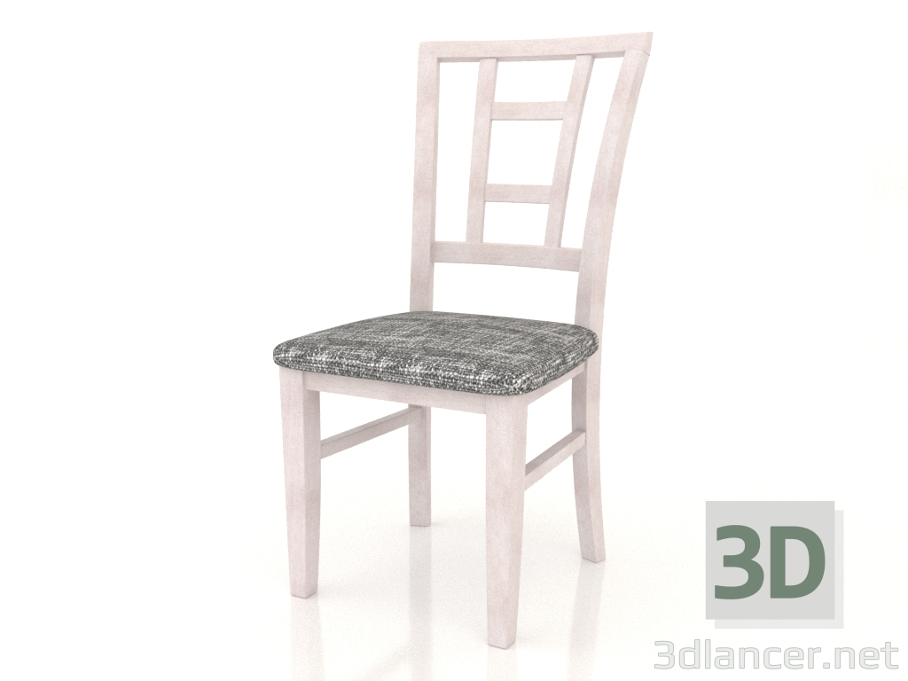 3d model Silla Milton (Haya blanqueada) - vista previa