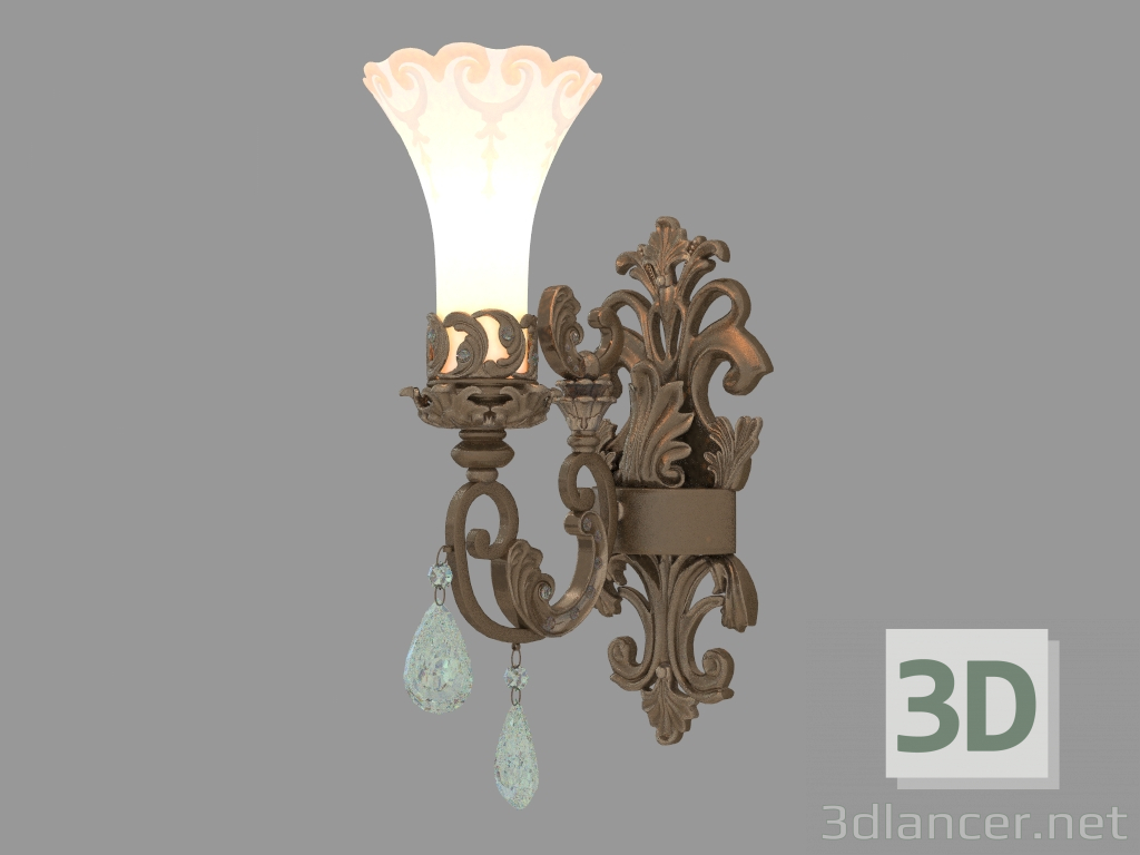 modello 3D Sconce Ponga (2431 1W) - anteprima