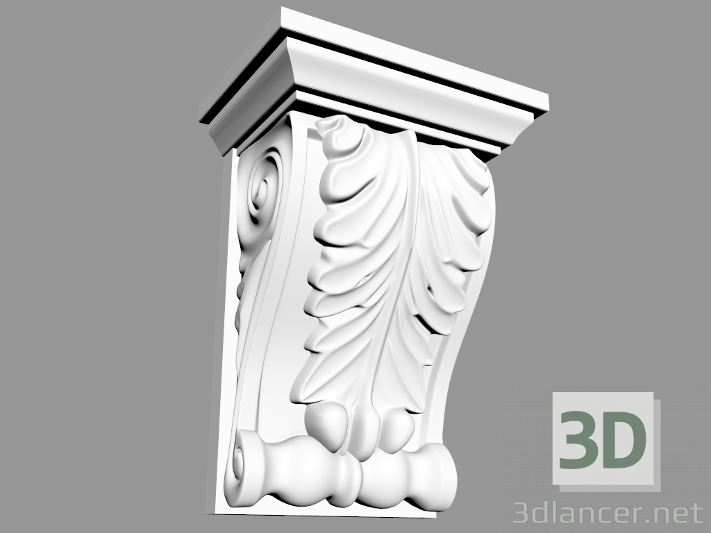 Modelo 3d Suporte (КР2) - preview