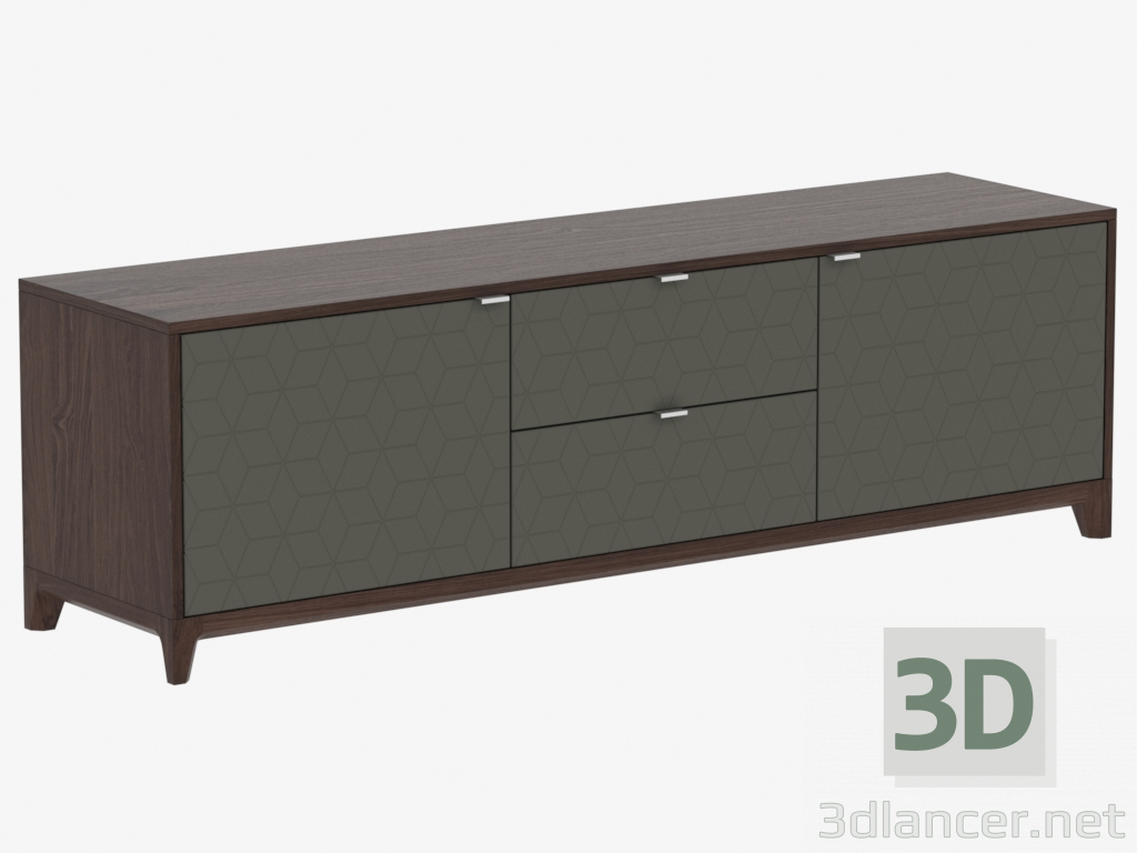 3D Modell Bordstein unter TV No. 2 CASE (IDC015105323) - Vorschau