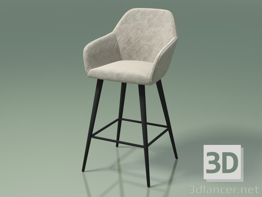 3d model Silla media barra Antiba (111837, gris empolvado) - vista previa