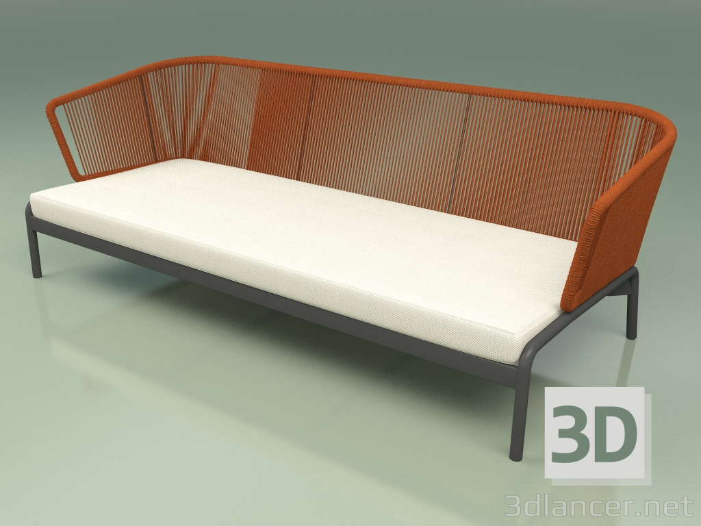 3d model Sofa 003 (Cord 7mm Orange) - preview