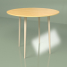 Modelo 3d Mesa de cozinha Sputnik folheado a 90 cm (amarelo ocre) - preview