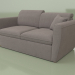 3D Modell Doppelsofa Delhi - Vorschau