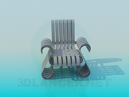 3d model Sillón con espinas - vista previa