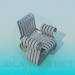 3d model Sillón con espinas - vista previa