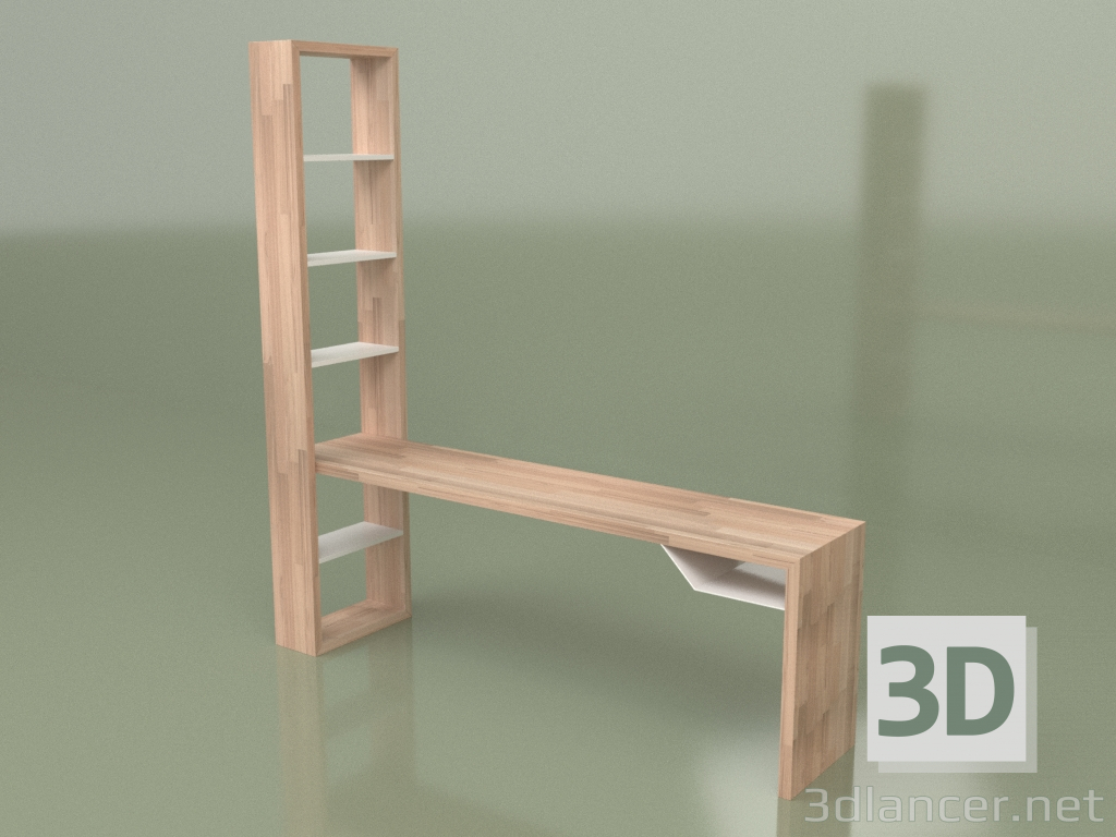 Modelo 3d Mesa de trabalho com prateleiras ECOCOMB (2) - preview