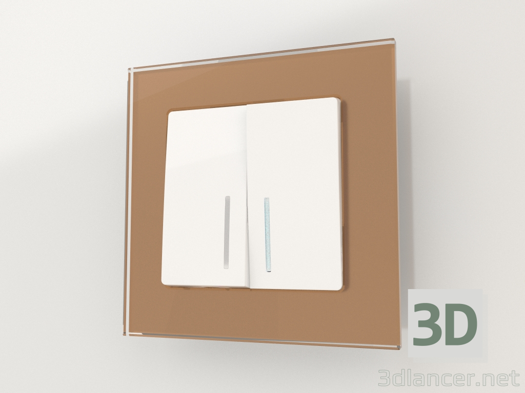 3d model Marco para 1 post Favorito (bronce) - vista previa