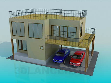 modello 3D Casa - anteprima