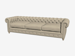 Диван прямой трехместный 118'' CLUB SOFA (светлый)