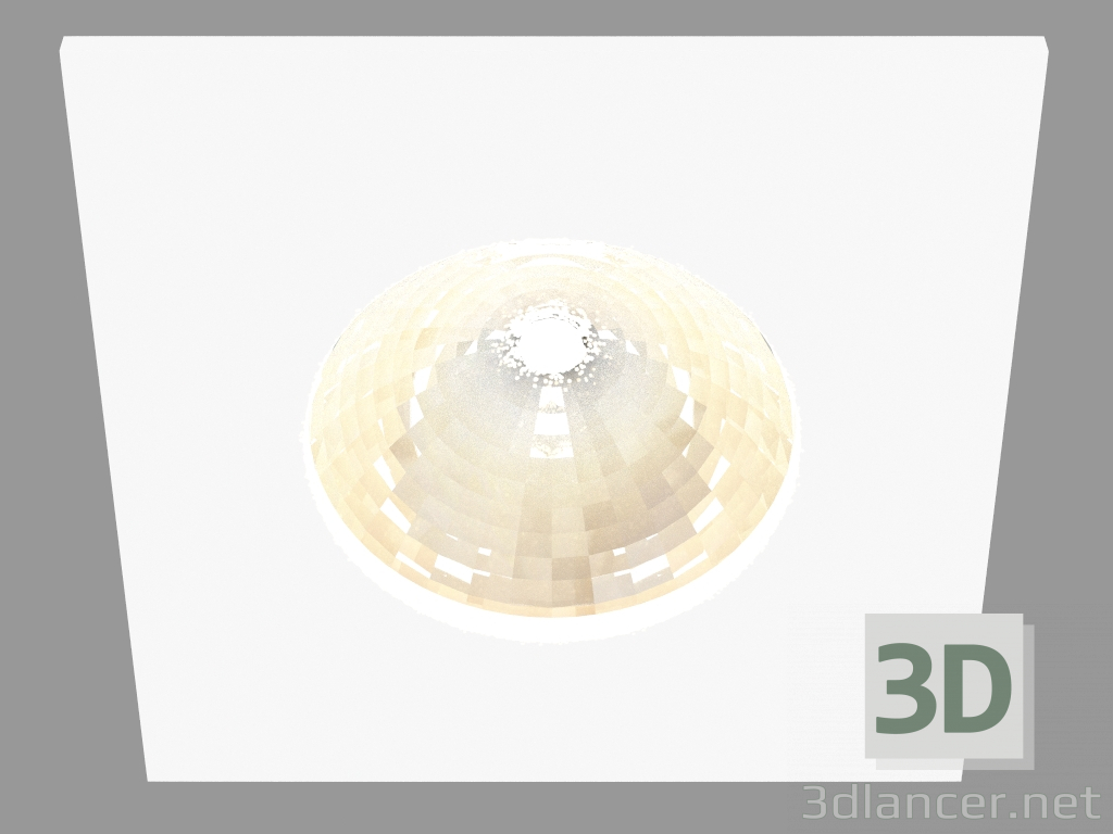 Modelo 3d Recesso luminária LED (DL18572_01WW-White SQ) - preview