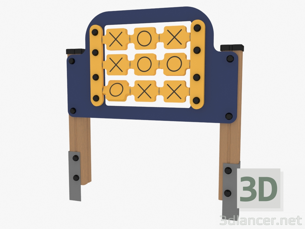 3d model Tic-tac-toe panel (4027) - preview